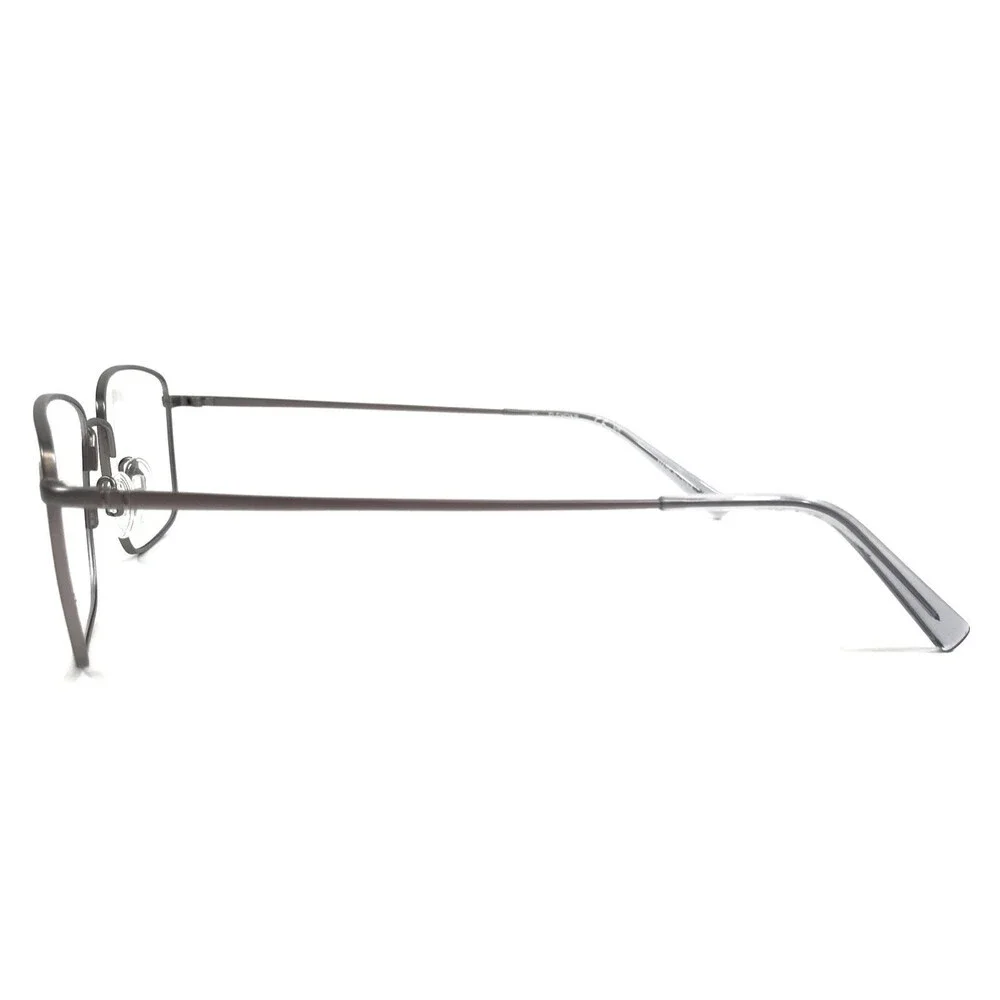 Flexon Eyeglasses Frame H6081 071 Gunmetal Rectangle Wire Rim Titanium 58-18-150